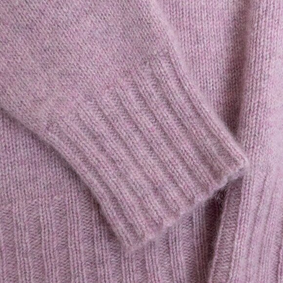 Italy in Cashmere V-Neck Cashmere Sweater Antique Pink Small Made in Tuscany - Picture 6 of 9